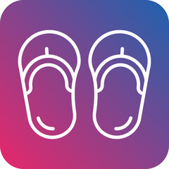 Flipflops icon style