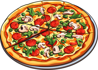 Pizza illustrations
