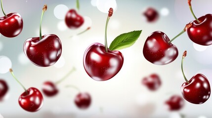 A Stunning Visual Feast of Floating Cherries