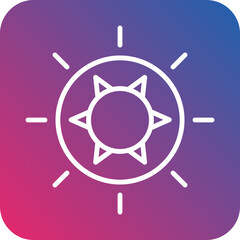 Sun icon style