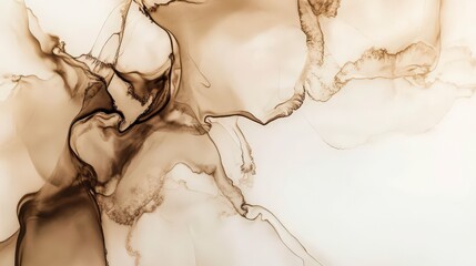 Abstract Ink Painting: A Stunning Display of Fluid Colors