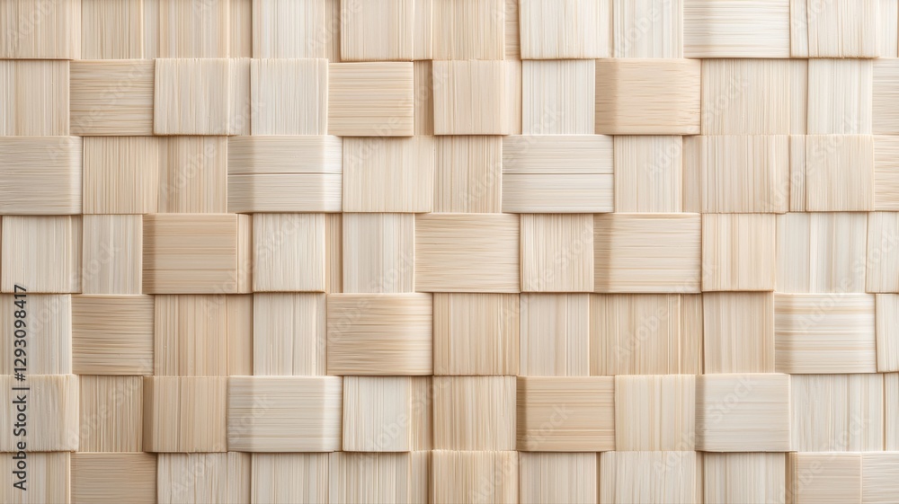 Aufkleber modern wooden texture pattern with square tiles creating a seamless natural background.