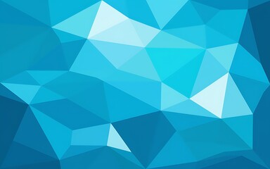 Vector abstract bright blue geometric background, consists of triangles. Polygonal abstract aqua background. Vector illustration