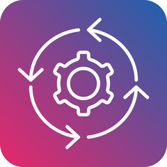 Obraz premium Continuous icon style