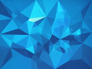 Obraz premium Vector abstract bright blue geometric background, consists of triangles. Polygonal abstract aqua background. Vector illustration