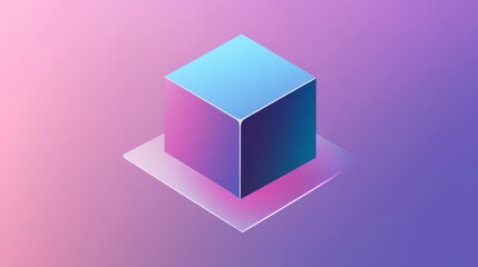 Fototapeta premium Abstract Geometric Cube Design: Modern Architectural Forms