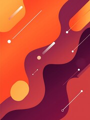 Beautiful abstract background in orange and purple color