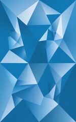 Obraz premium Vector abstract bright blue geometric background, consists of triangles. Polygonal abstract aqua background. Vector illustration