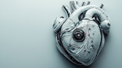 Elegant metal heart sculpture with intricate details and a smooth finish, symbolizing love and affection for decor