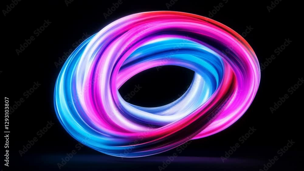 Poster colorful light swirl displays vibrant patterns in a dark setting creating an immersive visual experi