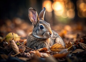 Fototapeta premium Dead Rabbit Forest Disease Wildlife Nature Photography