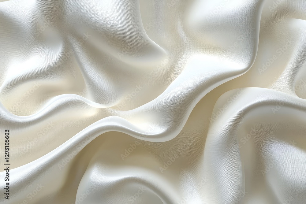 Poster soft cream fabric with gentle waves creates an elegant texture suitable for various design projects