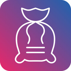 Laundry Bag icon style