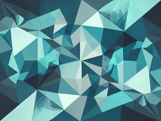 Vector abstract bright blue geometric background, consists of triangles. Polygonal abstract aqua background. Vector illustration