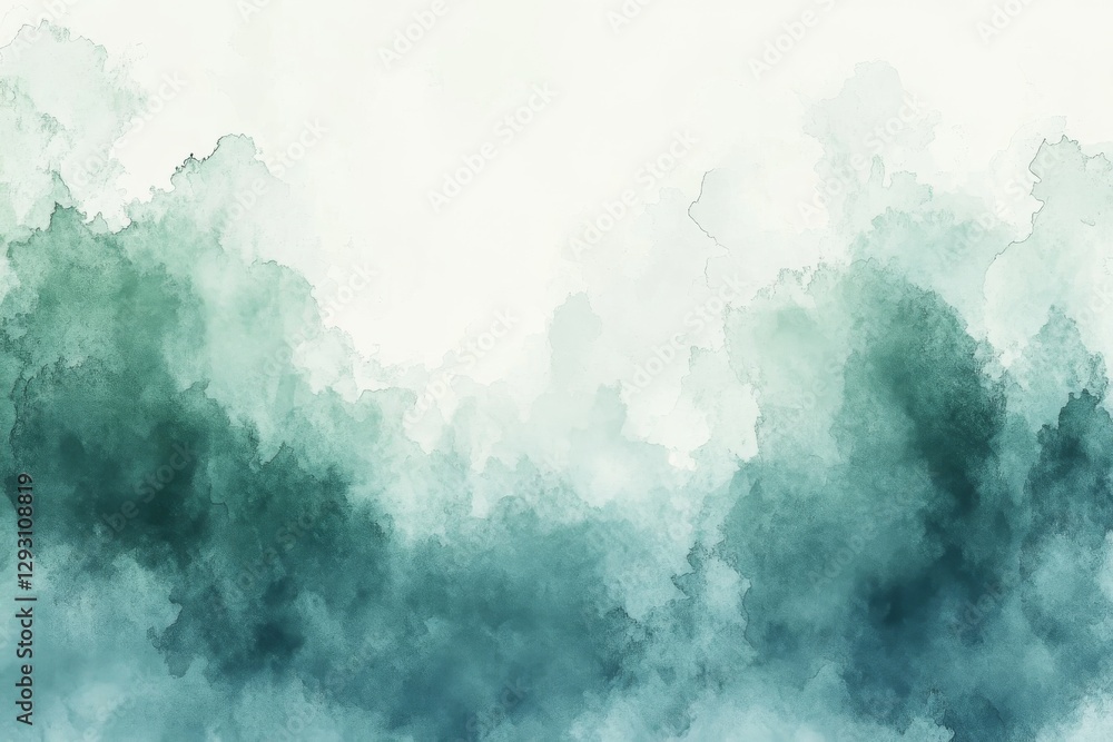 Aufkleber elegant blend of soft green and blue hues creates a calming abstract background suitable for various