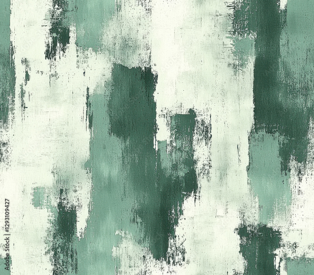 Poster subtle hints of soft green and pale blue merging in abstract pattern, seamless pattern style.