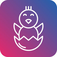 Hatching Chick icon style