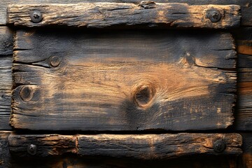 Rustic Wooden Plank Texture for Vintage Design or Background Elements