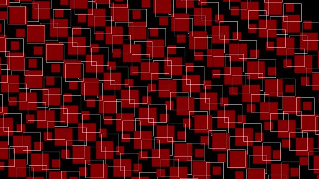 Seamless Pattern or tribal pattern animation with 4k quality, abstract background red and black design