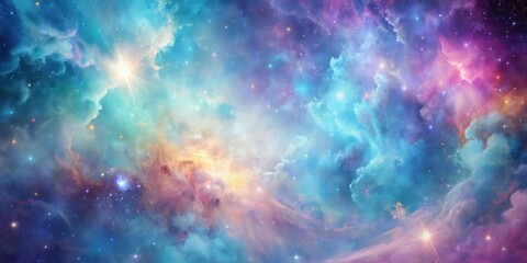 Cosmic Nebula Background with Pastel Hues, nebula background