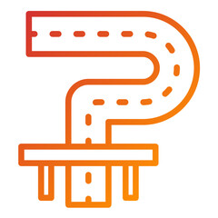 Vector Design Road Icon Style