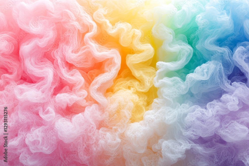 Poster colorful and vibrant abstract swirls create a hypnotizing visual experience resembling a dreamlike l