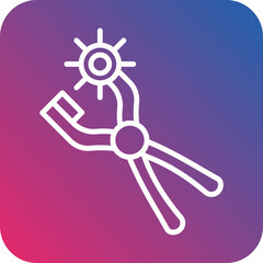 Leather Punch icon style