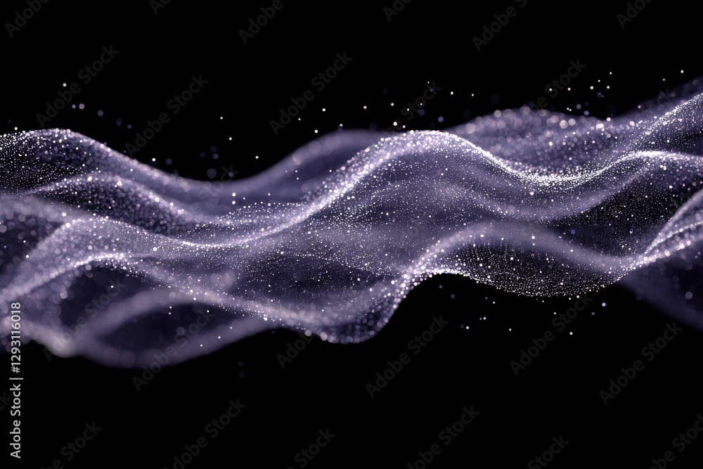 Poster intricate patterns of light and movement captured in a flowing wave in a dark backdrop showcasing dy