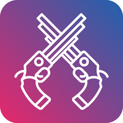 Revolver icon style