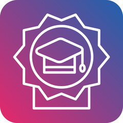 Education icon style