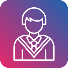 Student Boy icon style