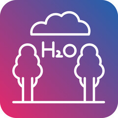 Oxygen Production icon style