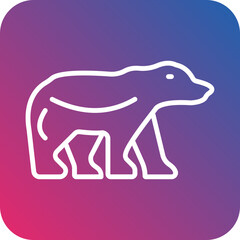 Fototapeta premium Polar Bear icon style