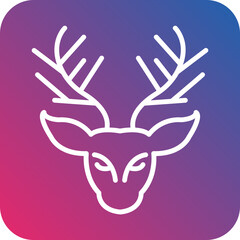 Obraz premium Reindeer icon style