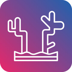 Obraz premium Coral Reef icon style