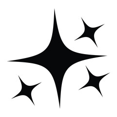 Star sparkle icon. star twinkle shiny vector on white background