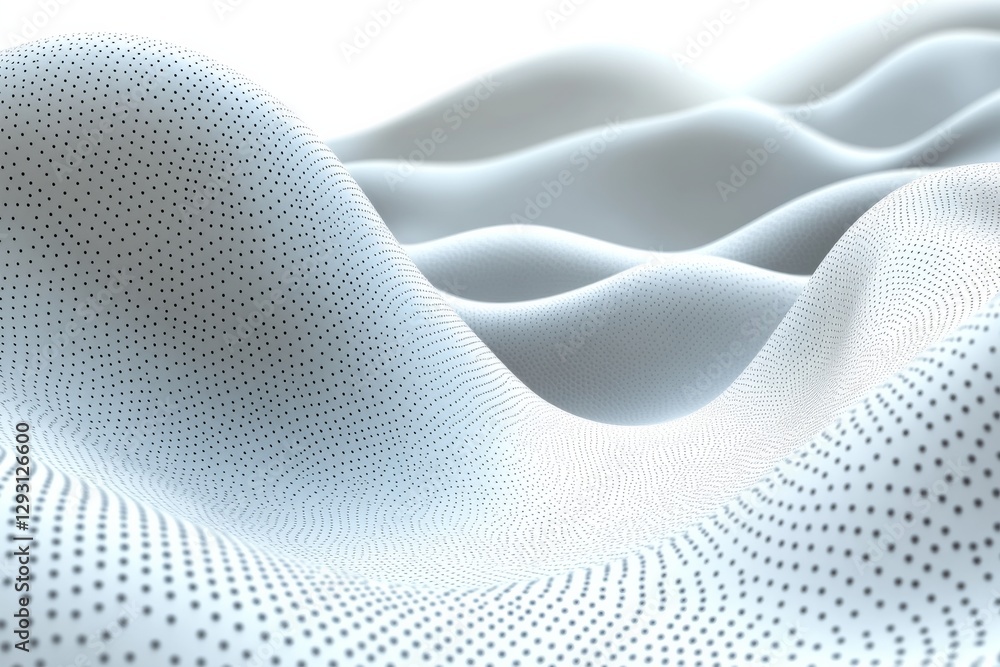 Aufkleber abstract patterns create a mesmerizing landscape with dotted surfaces and fluid shapes