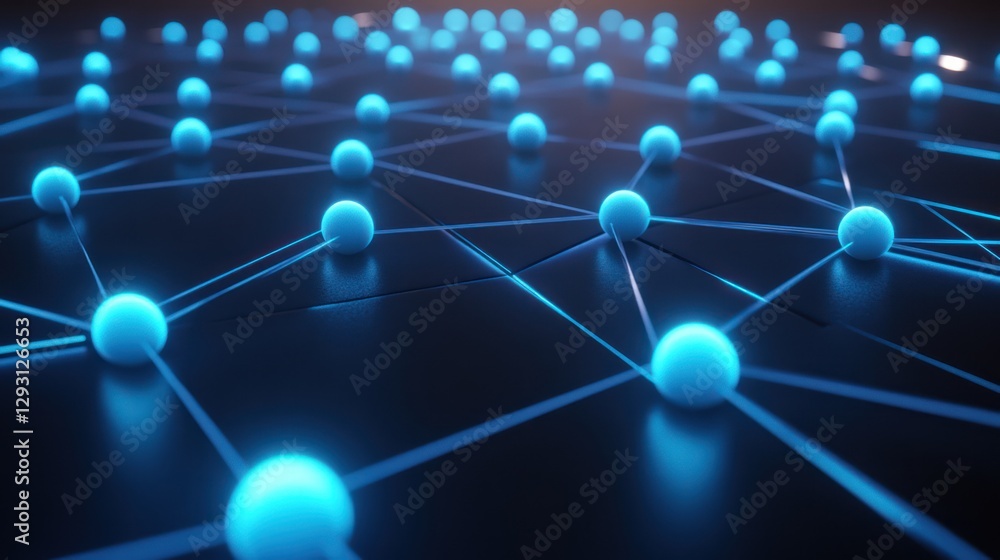 Poster abstract network of interconnected spheres. (2)