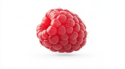 Fresh Juicy Raspberry Isolated on a White Background for Nutrition
