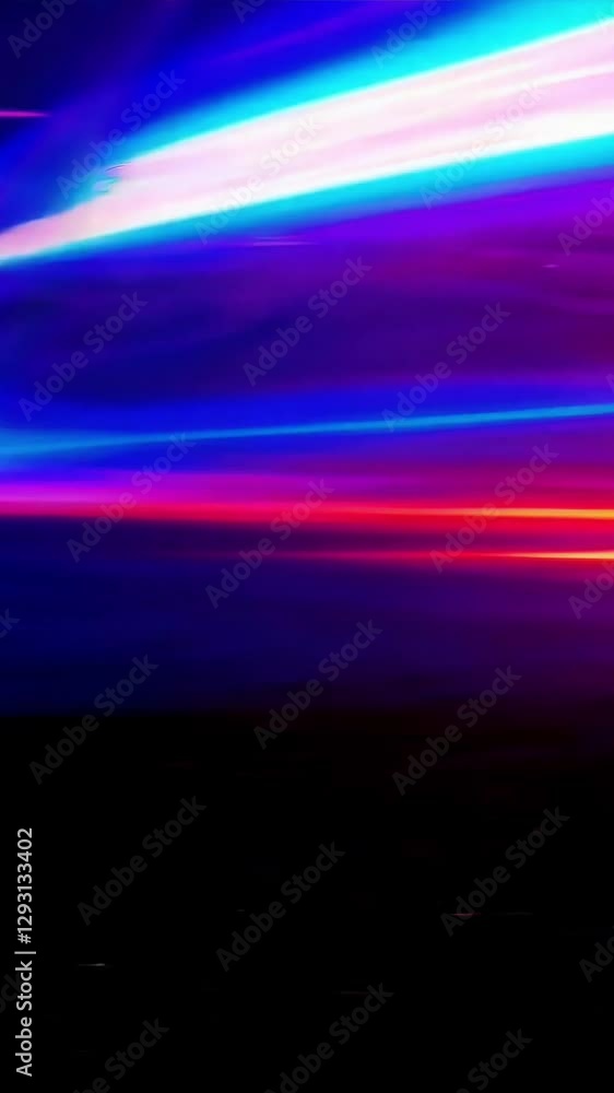 Poster vibrant neon light transition with abstract gradient patterns