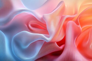 Obraz premium Silky fabric in soft pastel colors creating an elegant and flowing pattern