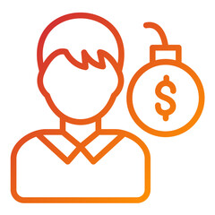 Vector Design Debt Icon Style