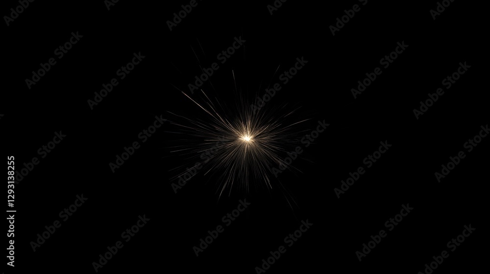 Poster a dark void with a single flickering spark of light in the center, representing the genesis of an id