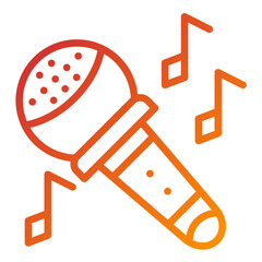 Vector Design Karaoke Icon Style