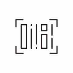 QR code scan icon vector sign