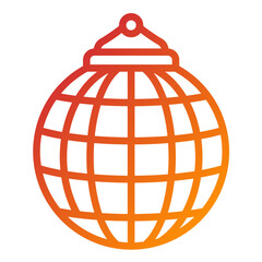 Vector Design Disco Ball Icon Style