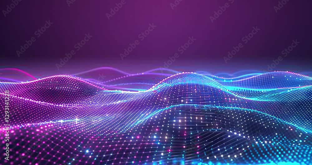 Poster digital data flow and infographic background. abstract background with dots and lines. digital tech.