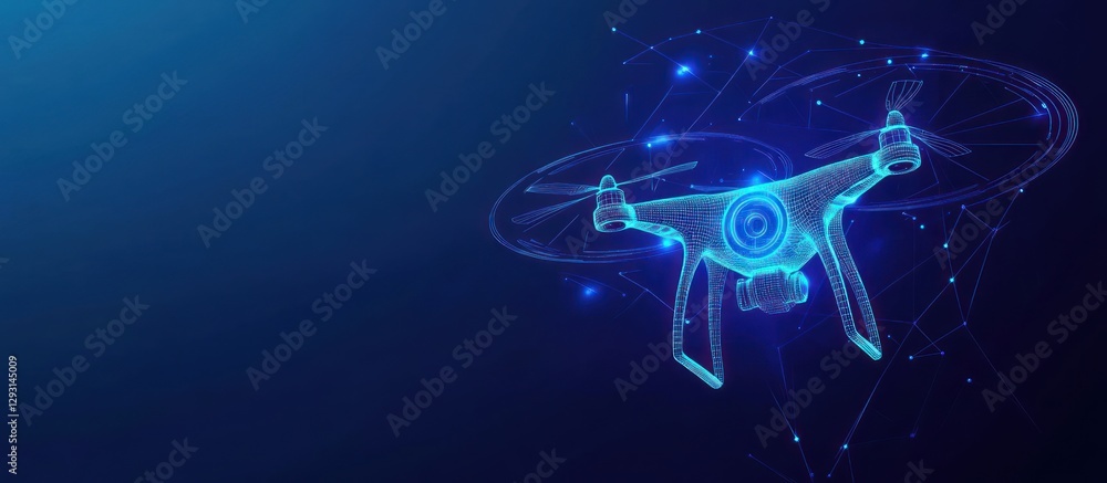 Poster aerial autonomy captivating conception conveying connectivity control