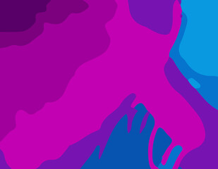 Fototapeta premium Elegant Dark Pink and Indigo Abstract Background with Smooth Gradient Flow. Mysterious and Vibrant Indigo and Dark Pink Abstract Texture with Fluid Patterns. Deep Indigo and Bold Dark Pink Abstract