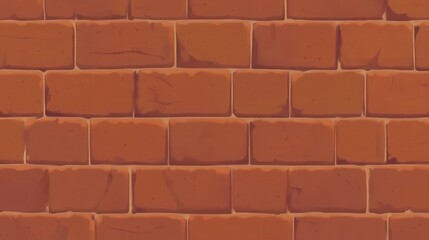 Fototapeta premium Detailed Illustration of a Classic Brick Wall Texture